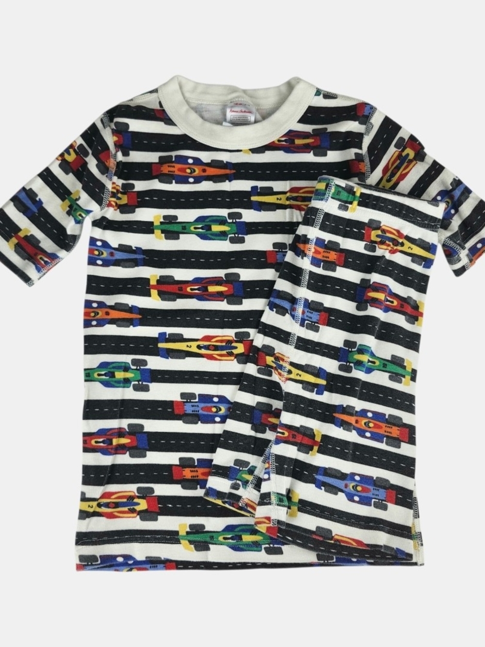 Hanna Andersson Multicolor Race Car Print Pajama Set